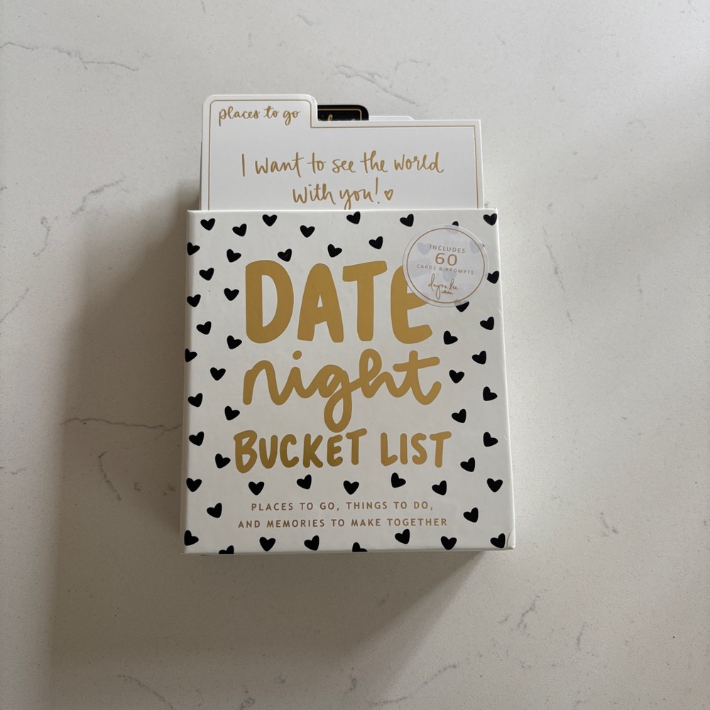 Couples Date Night Bucket List Cards Box Set 60 Date Night Ideas to Gift
